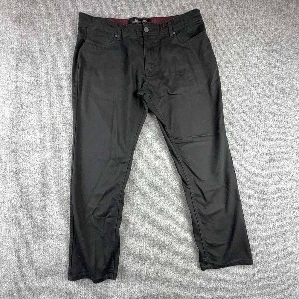 Nick Danger Jeans Mens 36x26 Black Regular Fit Straight Leg Stretch Denim Pants